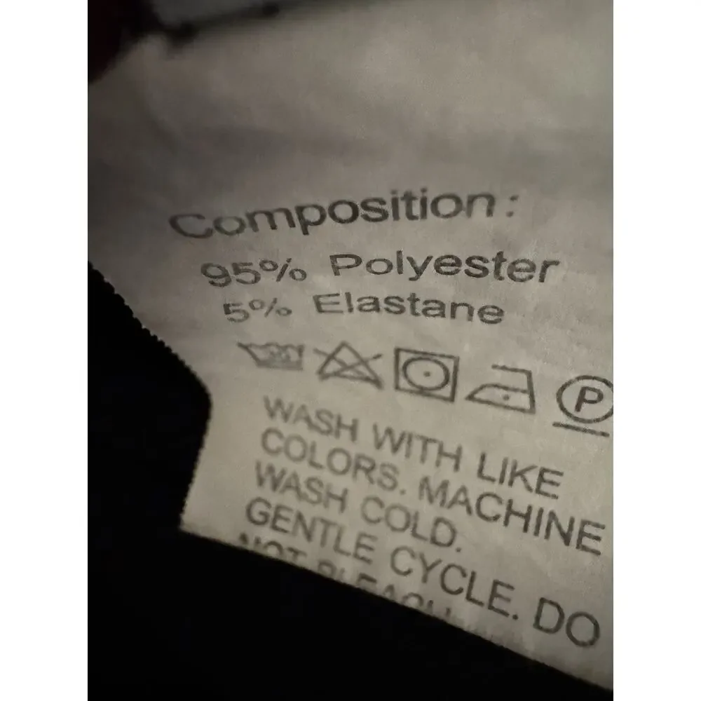 Y2K Black Ribbed Lace Cropped Cardigan Button Up Coquette Fairy Grunge Top L - Picture 10 of 10